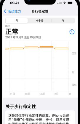 九湖镇iPhone手机维修如何在iPhone开启'步行稳定性通知'