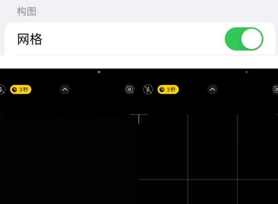 九湖镇苹果手机维修网点分享iPhone如何开启九宫格构图功能
