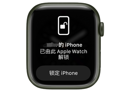 九湖镇苹果手机维修分享用 AppleWatch 解锁配备面容 ID 的 iPhone方法 