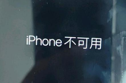 九湖镇苹果服务网点分享锁屏界面显示“iPhone 不可用”如何解决 